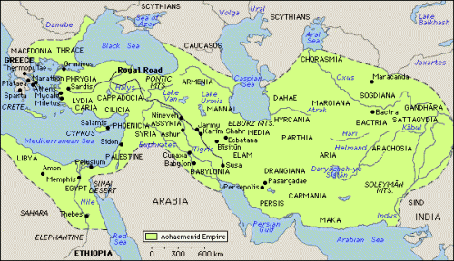 سرزمین ایران در دوران پادشاهی کوروش
