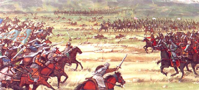 جنگ شاه اسماعیل با  ترکمن ها در شمال، که از ۱۵۰۲-۱۵۲۴ ادامه داشت.