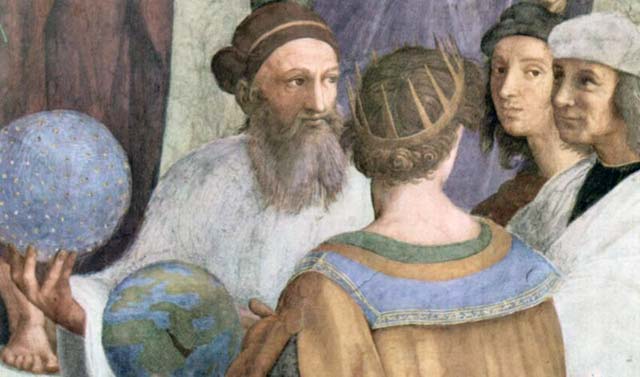 رافائل چهره پرداز برجسته ایتالیا در سال ۱۵۰۹ میلادی، در واتیکان این فرتور را از زرتشت بزرگ به تصویر در می آورد.