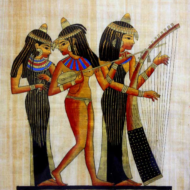 زنان مصر باستان در این تصویر دیده می شوند. زنانی که آزادی داشتند، و زیر غل و زنجیر شریعه گرفتار نبودند. زنانی که پا به پای مردان در تلاش و کوشش بودند و از زندگی خود بهره می گرفتند.
