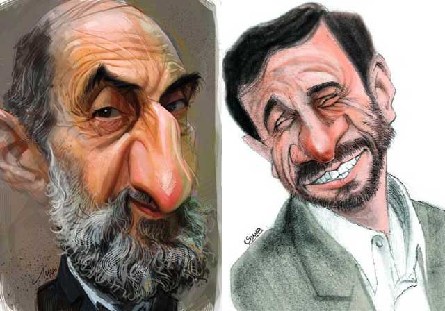 احمدی نژاد و شریعتمداری دو چهره نامطلوب، دهن گشاد، و ضد مردمی و وبال گردن مردم ایران