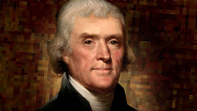 توماس جفرسون Thomas Jefferson سومین رئیس جمهور قانون گذار آمریکا (۱۸۰۱-۱۸۰۹)