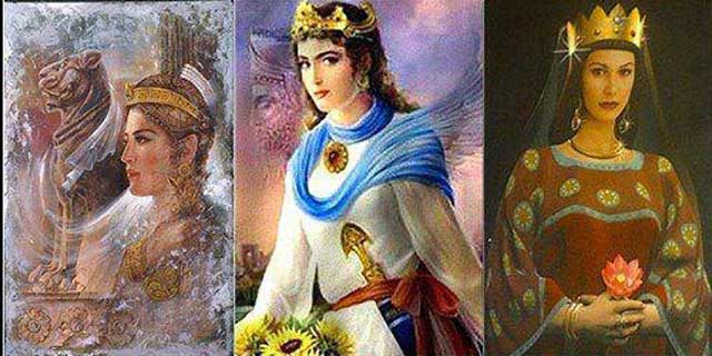 نمونه ای از زنان تاریخ ساز در ایران باستان پیش از یورش تازیان