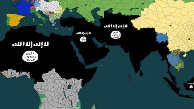 کشورهایی که می باید پس از فتح آنها در قلمرو داعش  قرار گرفته و بنام "دولت اسلامی عراق و شام " همانند دوران معاویه به صورت خلافت  اداره شود.