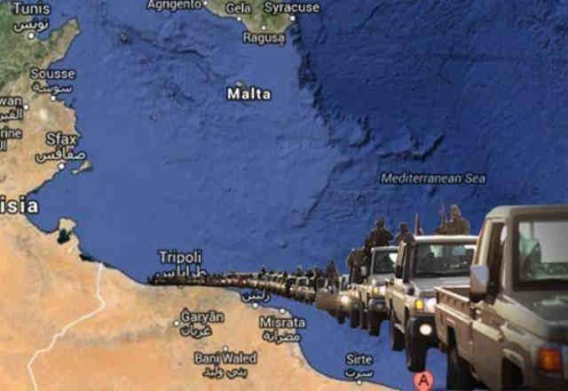 تسلط داعش بر جنوب دریای مدیترانه و اشغال بخش غربی لیبی