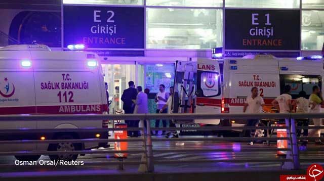 صحنه ای از امداد رسان قربانی های بمبگذاری فرودگاه استانبول