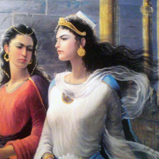 نقاشی زنان قدیمی ایرانی