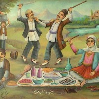 مراسم گردش سیزده در دوران گذشته تاریخ ایران، به ویژه زمان قاجاریه